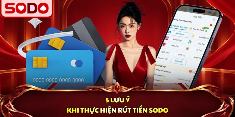 5 lưu ý khi thực hiện rút tiền SODO