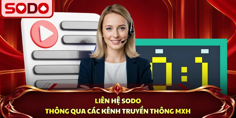 Liên hệ SODO thông qua các kênh truyền thông MXH